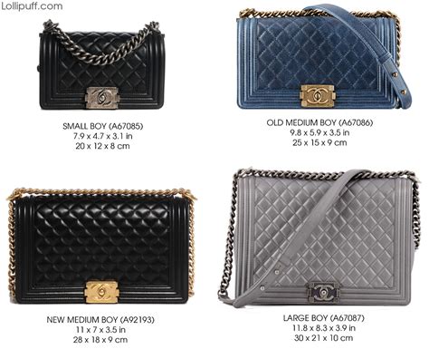 different sizes of chanel boy bag|boy chanel bag price.